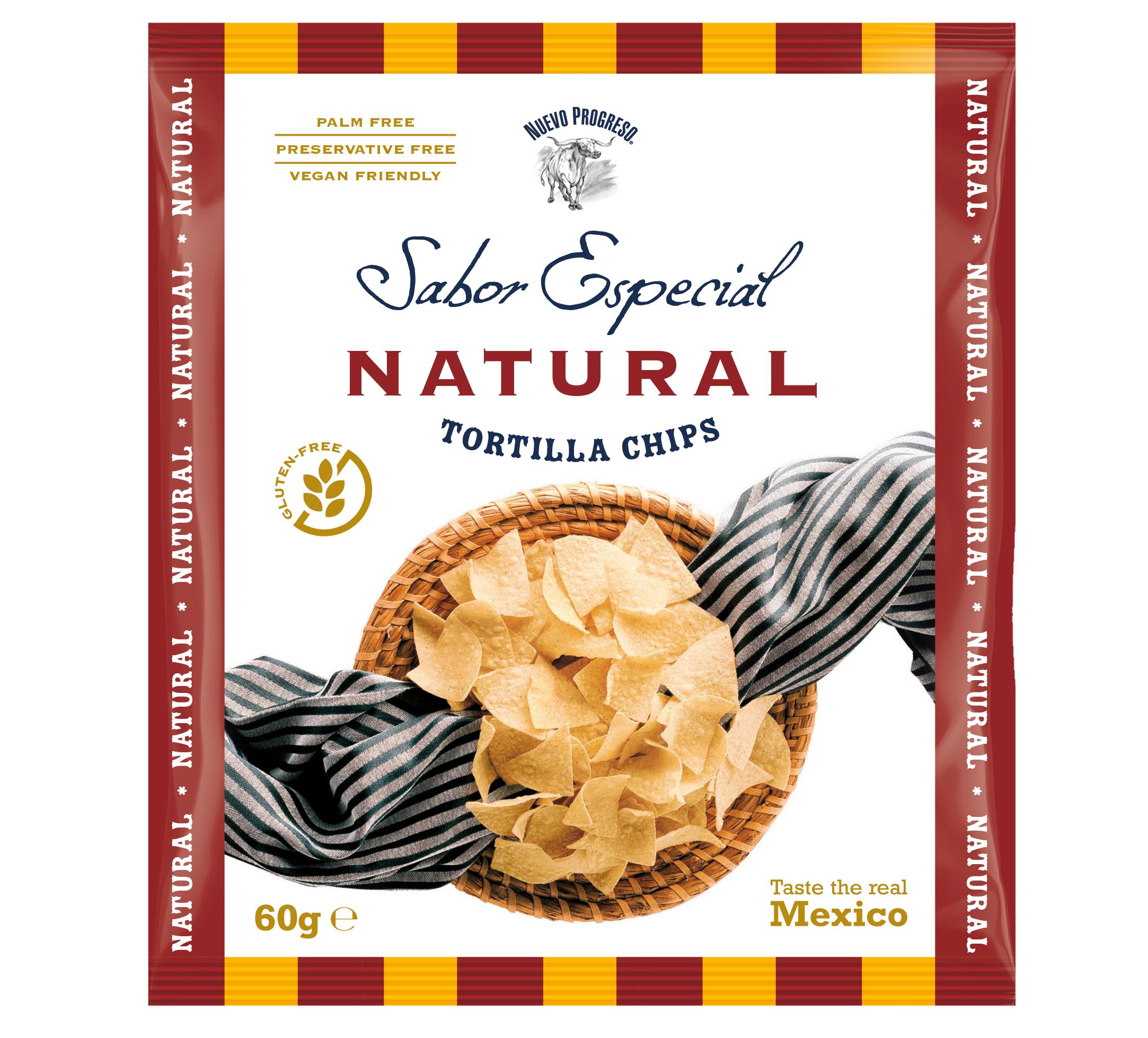 NP Sabor Espec.Tortil. Chips Natur. 60g (24ks)