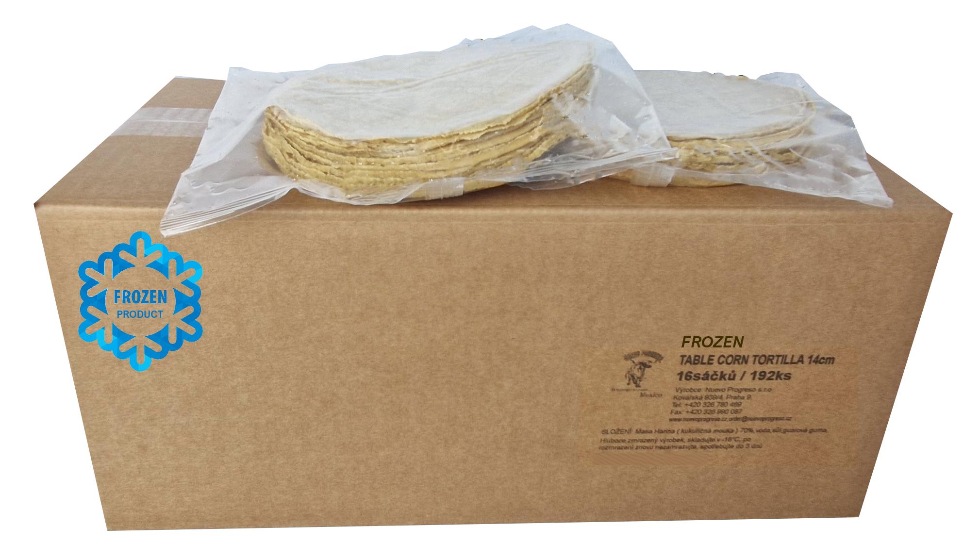 Tortilla kukuřičná Frozen TABLE (14cm) 12ks