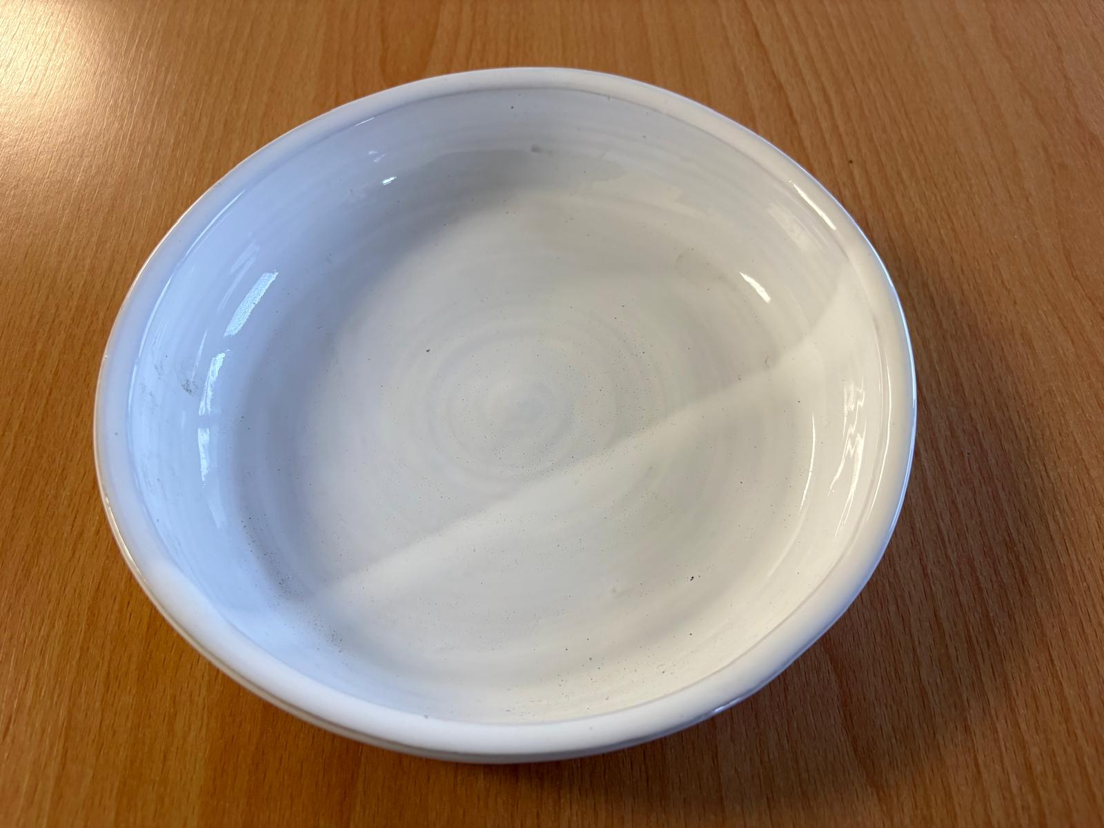 Talíř bílý - keramika