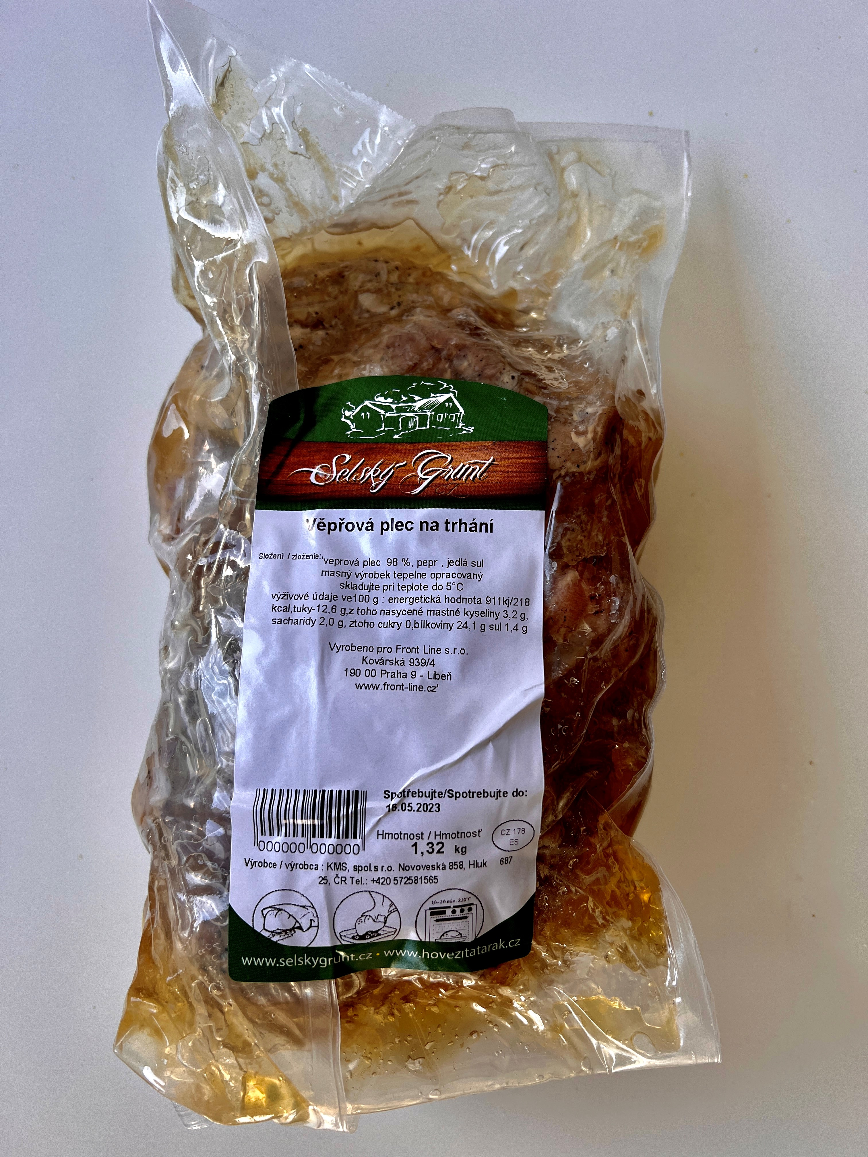 Vepřová plec 1Kg sous vide CHLAZENÉ